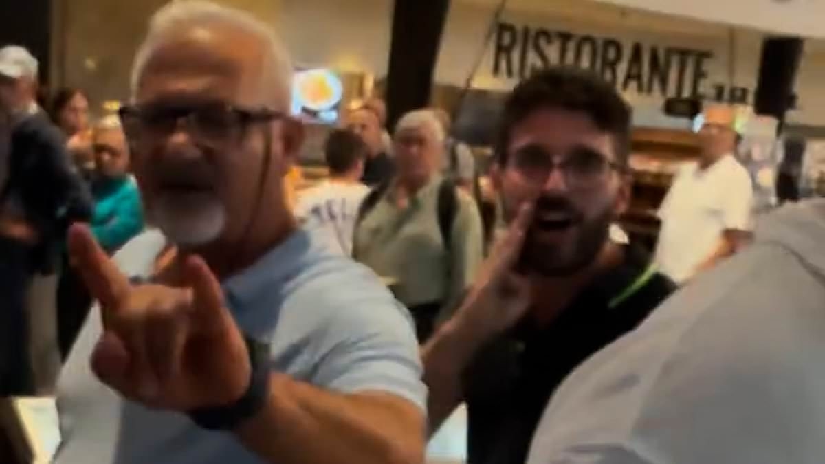 Fury as terrified Jewish father and his six-year-old son are 'attacked and called murderers' by enraged pro-Palestine crowd after stopping at Italian motorway service station