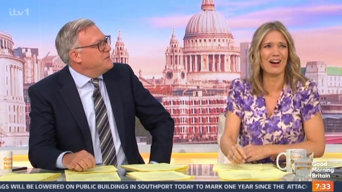 Good Morning Britain's Ed Balls leaves Charlotte Hawkins stunned with swipe at her 'podgy' appearance - as she warns him 'we'll have words after this'