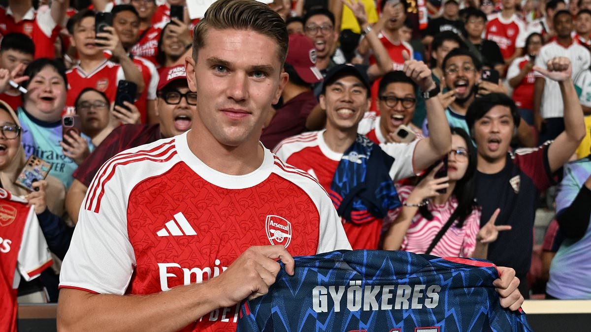 Revealed: Viktor Gyokeres breaks Arsenal shirt sales record just days after completing £70m move - as he takes on iconic No 14 jersey worn by Gunners legend Thierry Henry