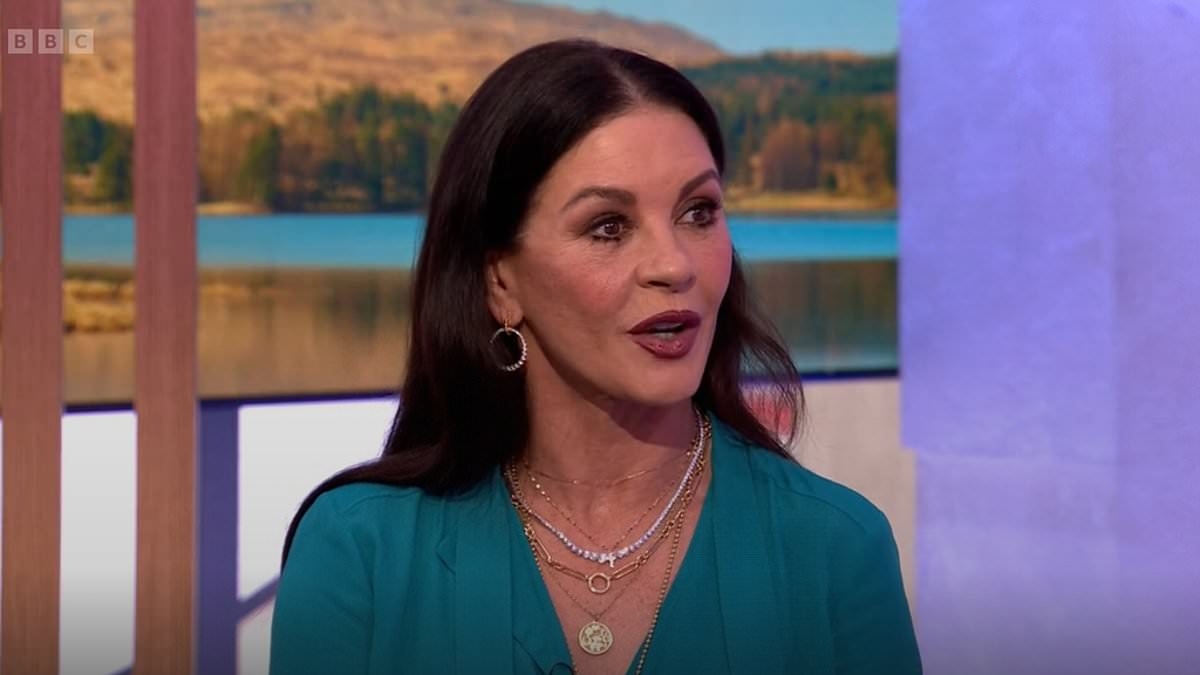 The One Show fans seriously distracted by Catherine Zeta-Jones 'unreal' appearance as she shares fear about working with Joanna Lumley in Netflix's Wednesday