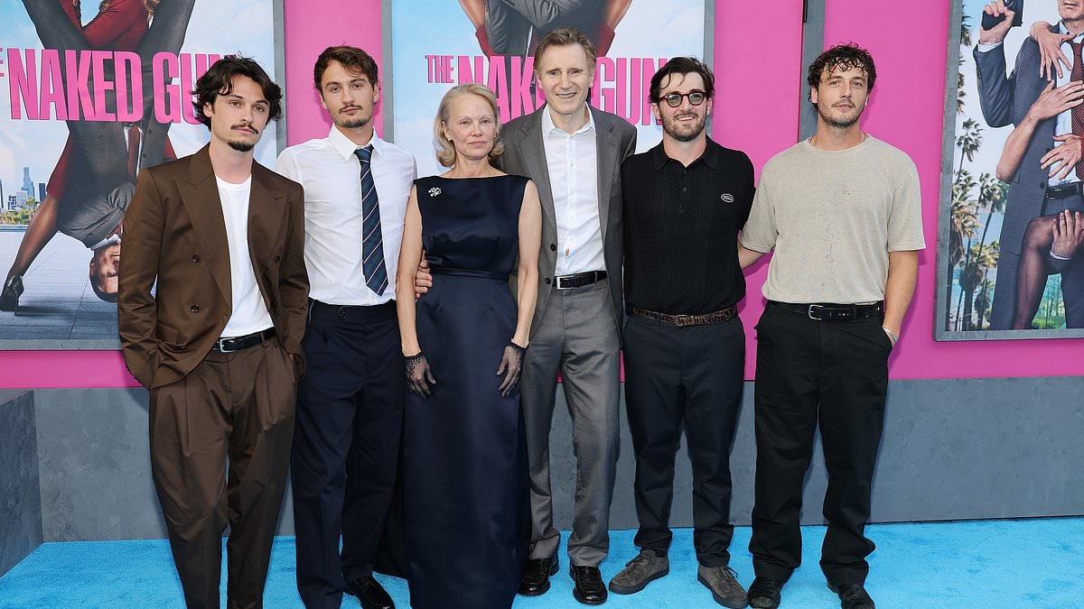 Inside Liam Neeson and Pamela Anderson's VERY talented 'blended family'