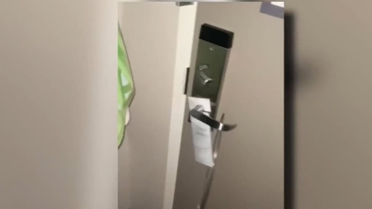 Bloodcurdling video shows stranger with huge loop of wire trying to get into teenage girl's bedroom in dead of night