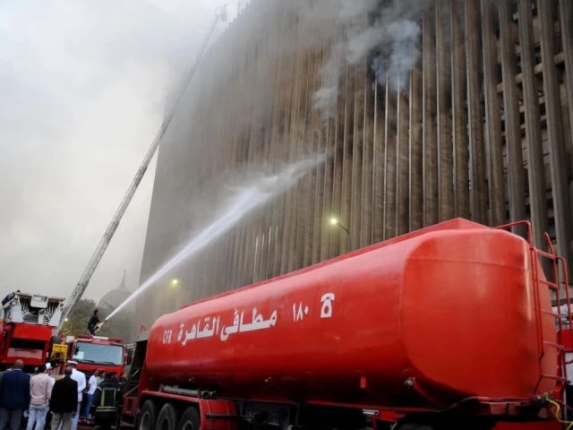 Four dead, dozens injured in Cairo telecoms centre fire