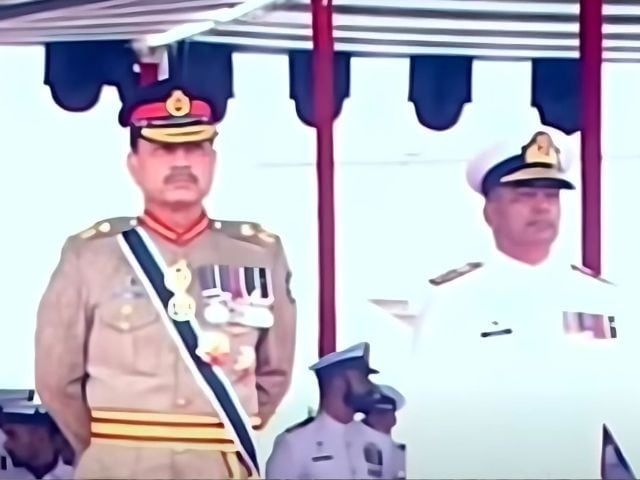 Field Marshal Asim Munir attends Navy commissioning parade at PNS Rahbar