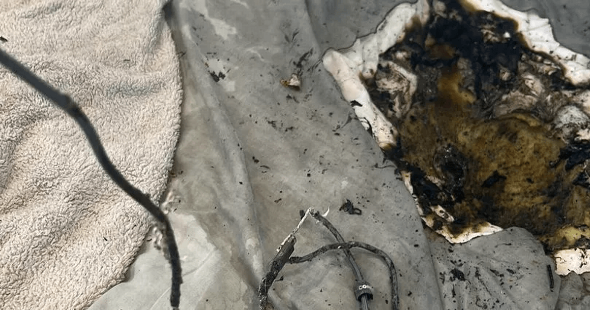Phone charger 'blew up and set bed on fire' seconds after Scot plugged it in