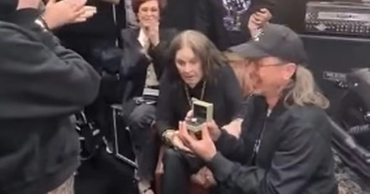 Kelly Osbourne gets engaged at Ozzy's final Black Sabbath show