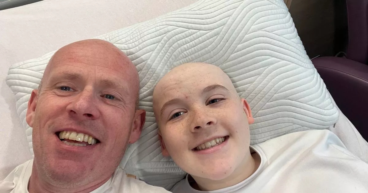 Scots dad takes on fundraising skydive after teen son diagnosed with brain cancer