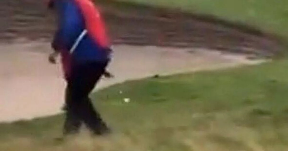 Donald Trump 'caught cheating' at his Scottish resort as caddie moves ball for him