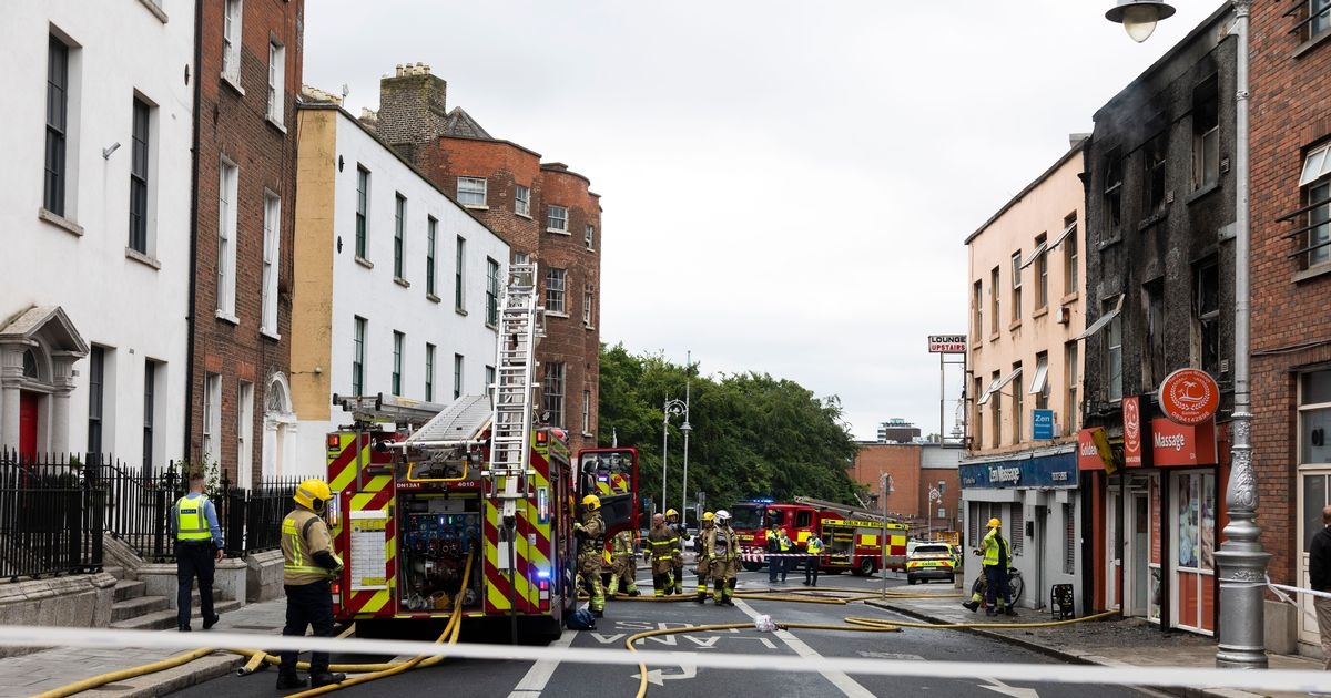 Three hospitalised following Dublin city centre blaze