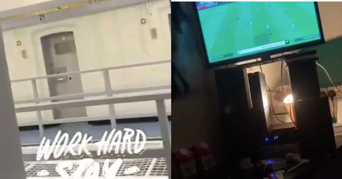 Dopey inmate under investigation after posting video of himself relaxing in jail