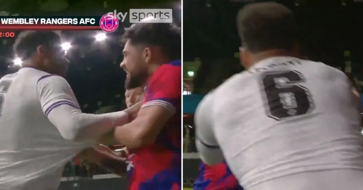 Ex-England star pulled away from rival in Baller League fracas – but has last laugh