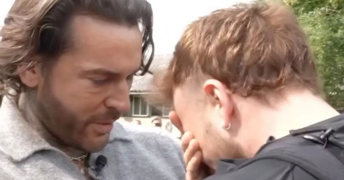 Sam Thompson breaks down in tears as Pete Wicks surprises him in sweet reunion