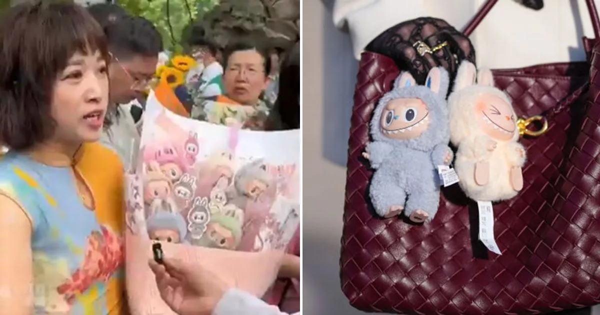 Student gifted Labubu bouquet as viral toy charm craze continues