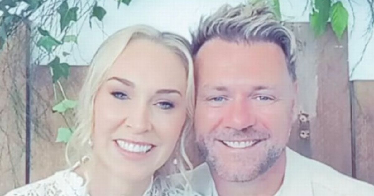 Brian McFadden all smiles in wedding day snaps as he marries for the third time