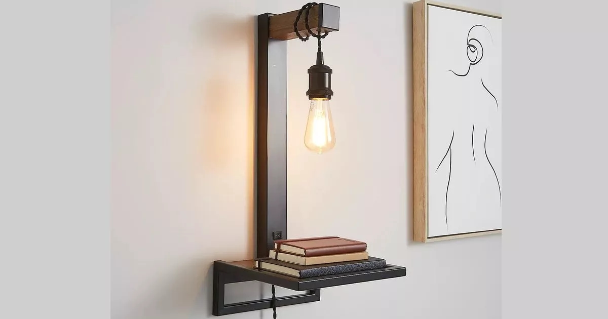 Dunelm's plug-in wall lamp 'frees up space on bedside tables'