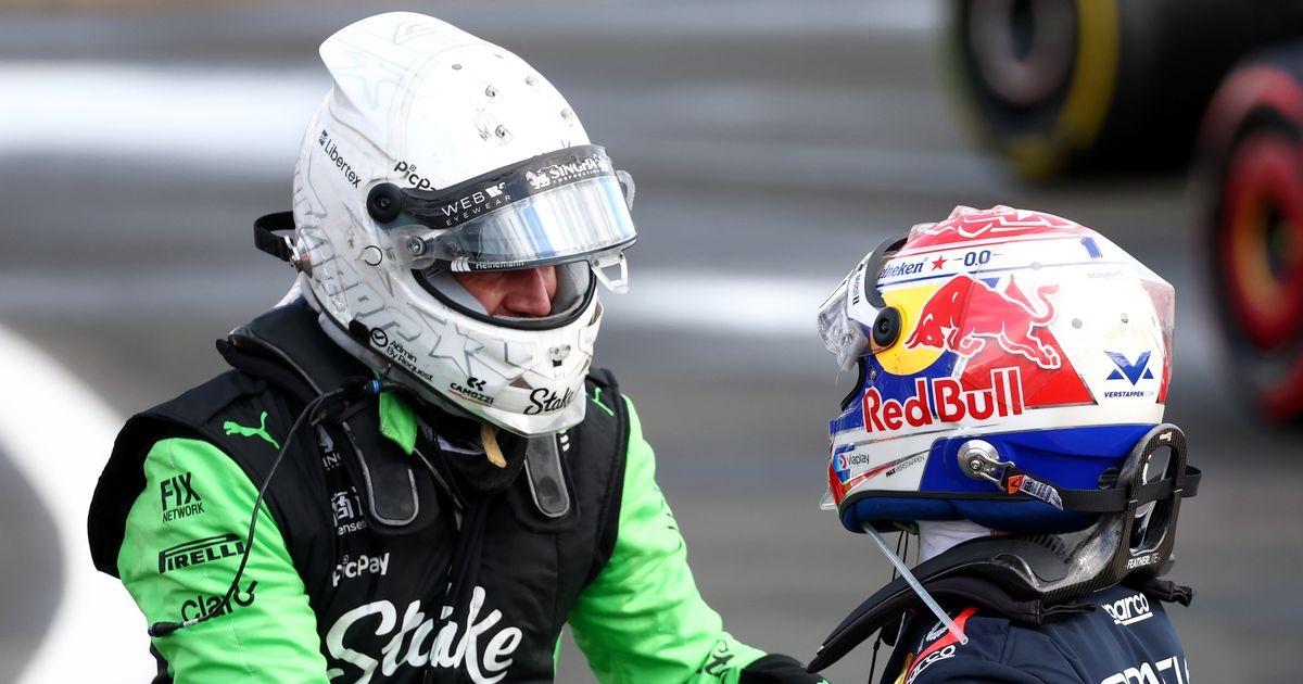 Max Verstappen shows true colours with gesture at Nico Hulkenberg from his car
