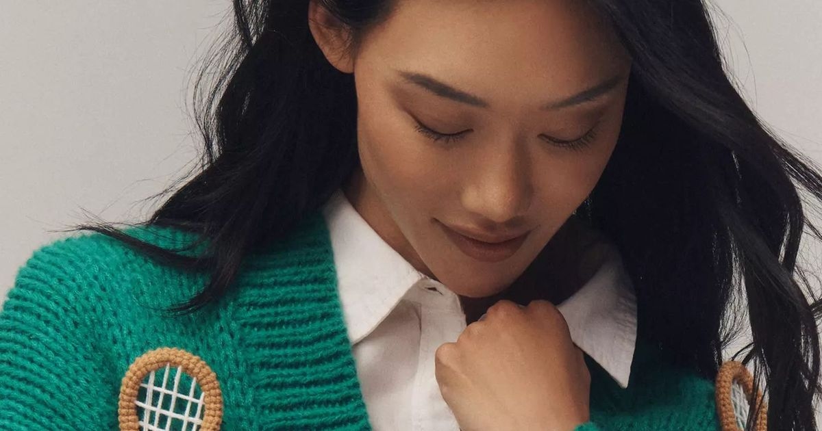 Anthropologie's tennis-themed cardigan is a must-buy for Wimbledon fans