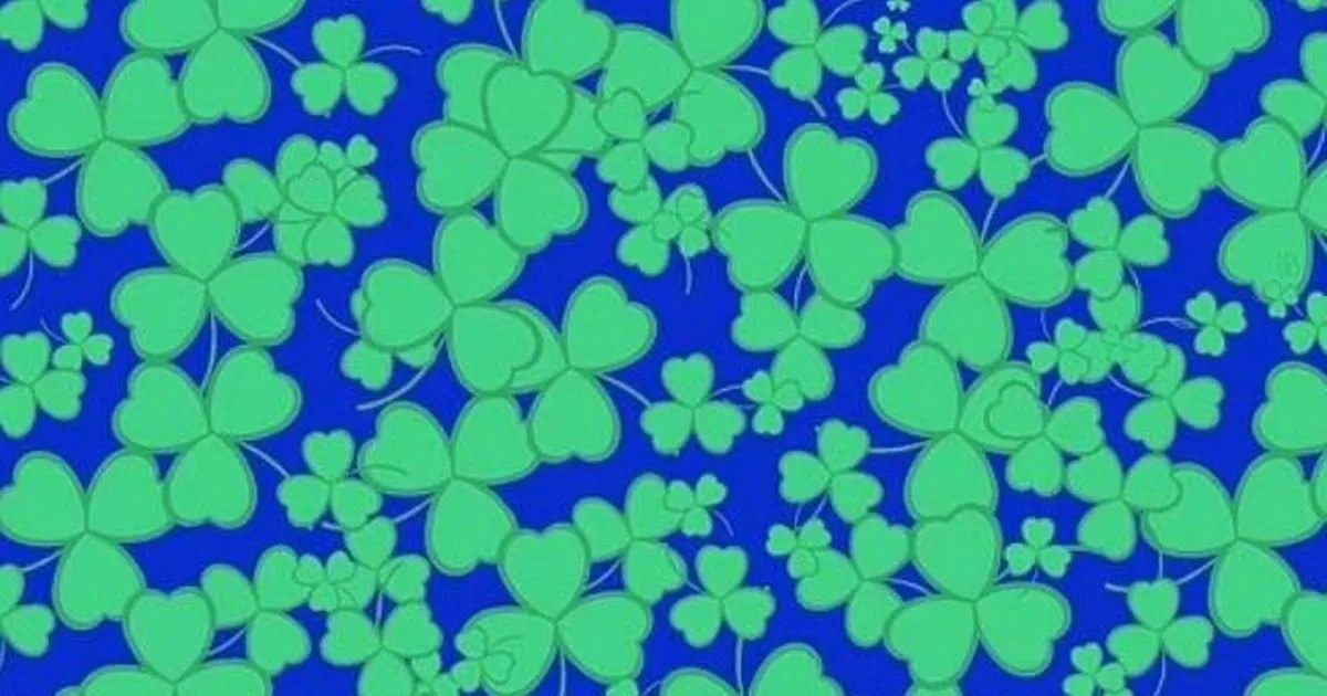 Only those with genius IQ can find rogue four-leaf clover in 15 seconds