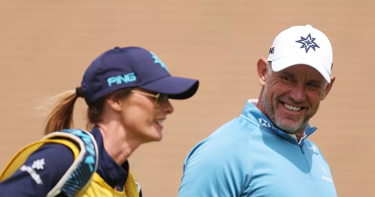 British star at The Open leaves reporters in stitches with comments on caddie wife