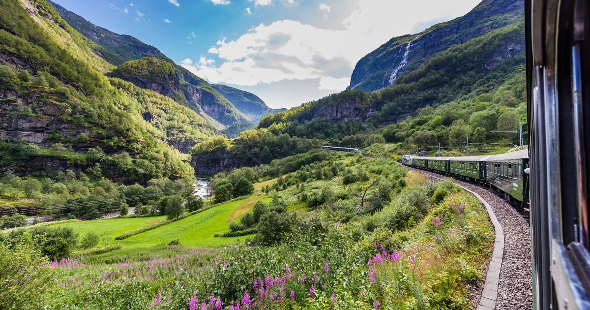 World's most beautiful train journey has a special waterfall stop