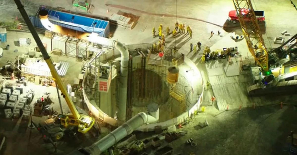 Several workers trapped as tunnel at construction site collapses