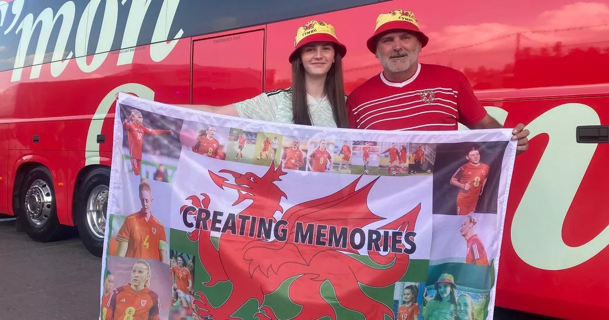 Wales fans take over Lucerne as the Red Wall arrive for Euro 2025