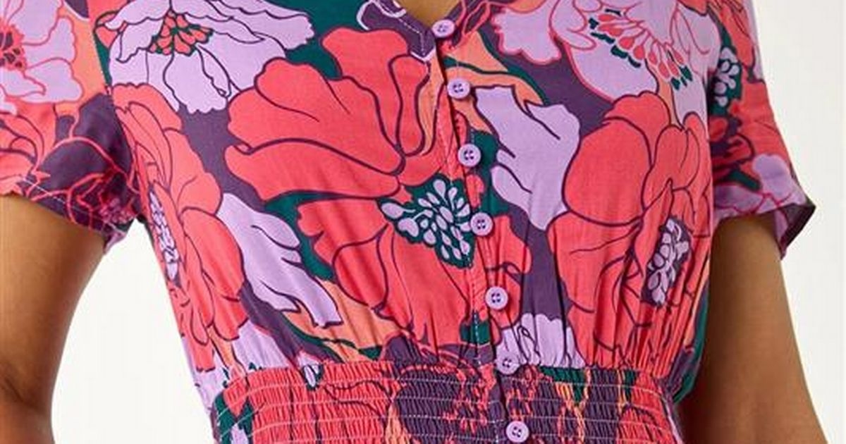 'Roman get it right' with summer dress with 'colourful' floral dress now 20% off