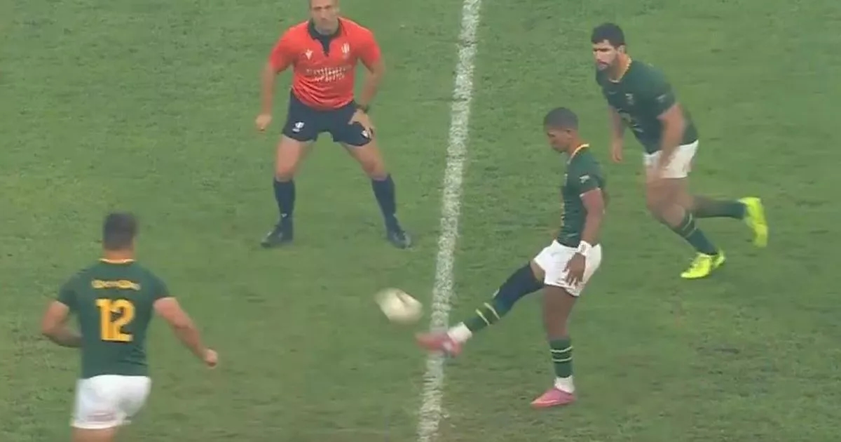 'Cheating' Springboks spark fury with law-breaking kick-off tactic against Italy