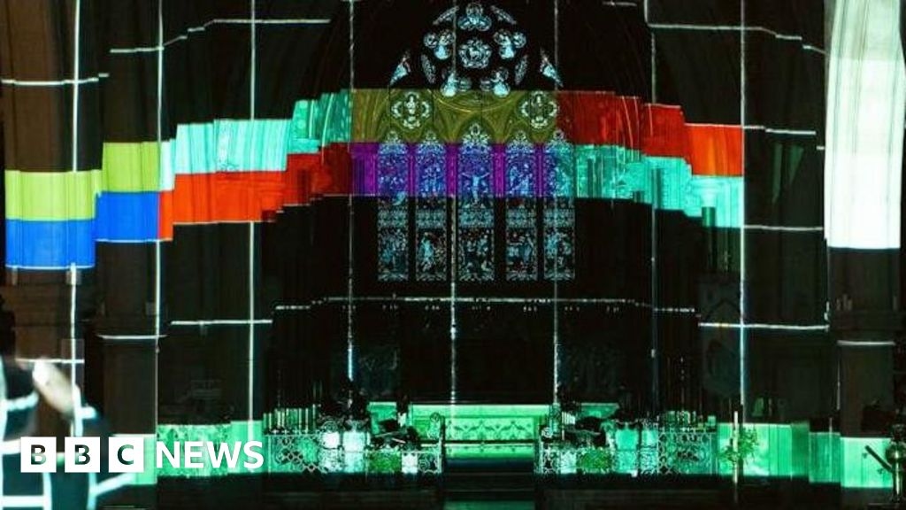 Bournemouth's St Peter's church lights up to trial arts project