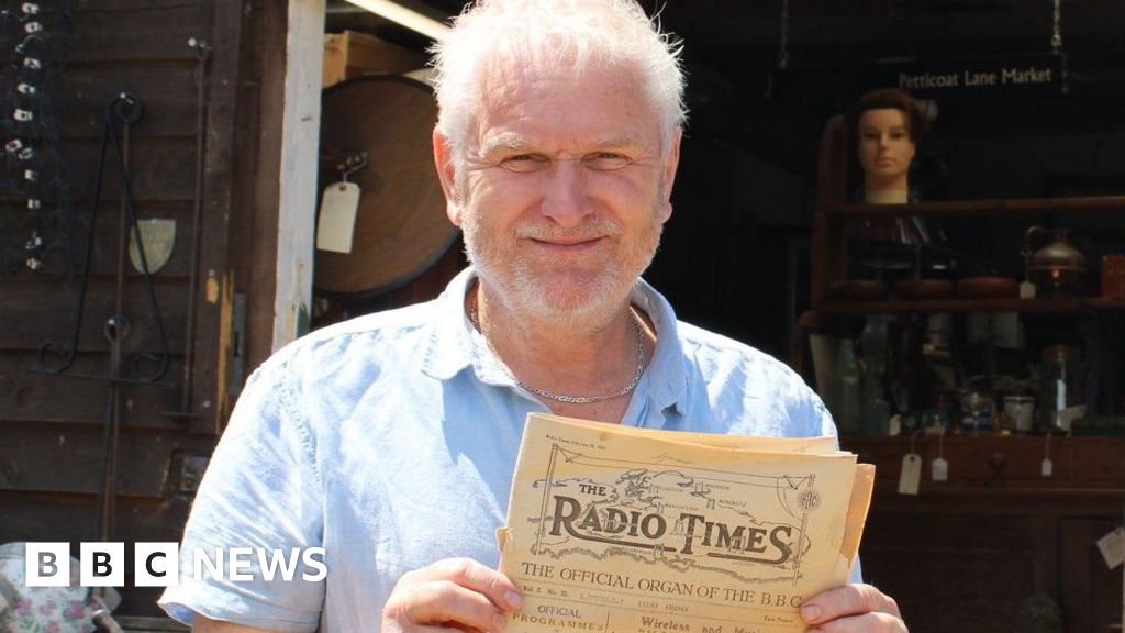 Century-old Radio Times found inside church stool in Wimborne