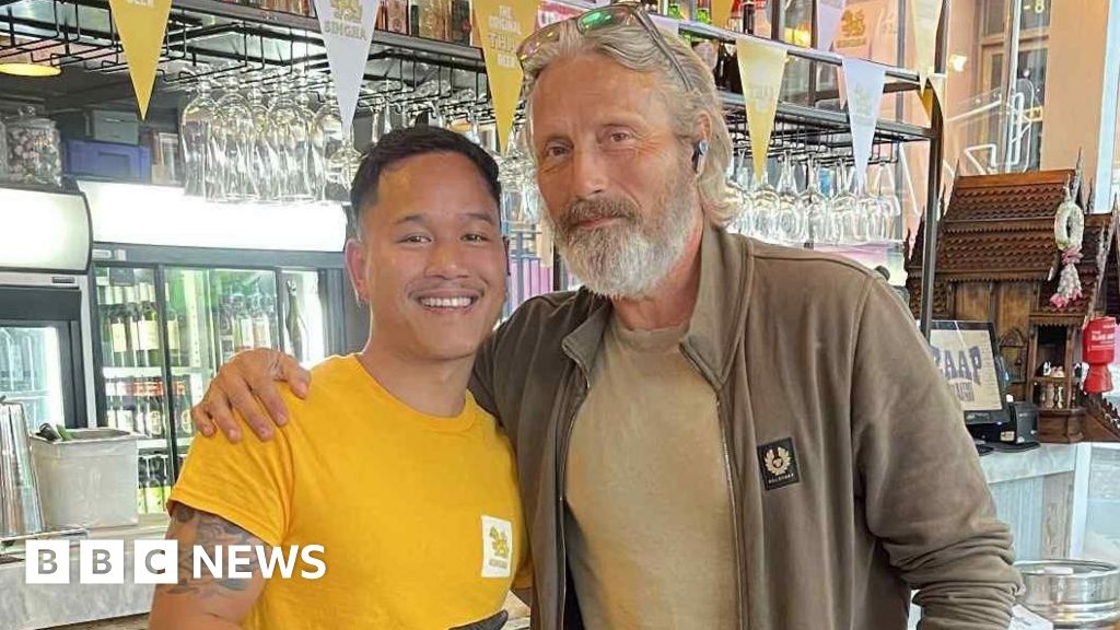 Bond villain Mads Mikkelsen spotted at restaurants across Leeds