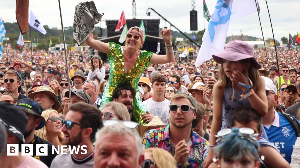 Headlines: 'Glastonbury controversy' and 'bikers at school prom'