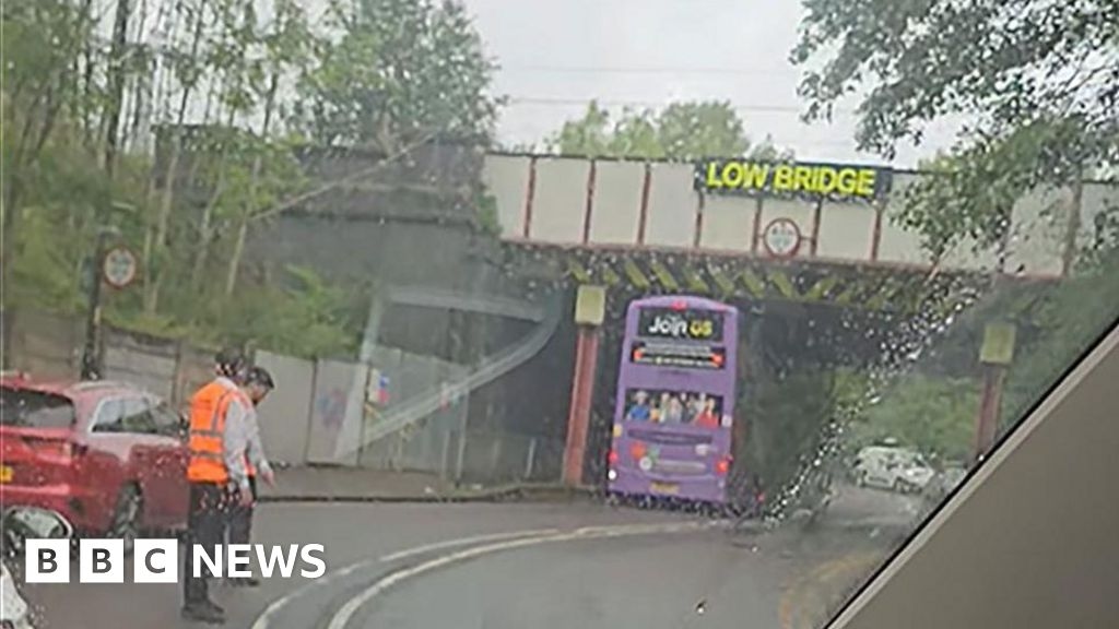 Second double-decker bus crashes into bridge in Greater Manchester