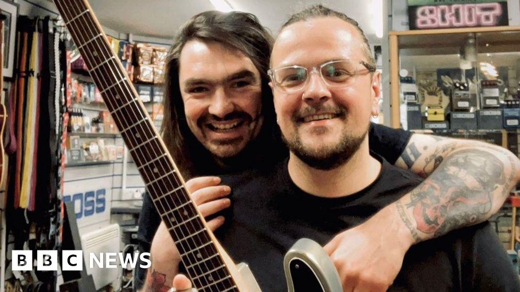 'Dad's ashes are in the neck of my guitar'