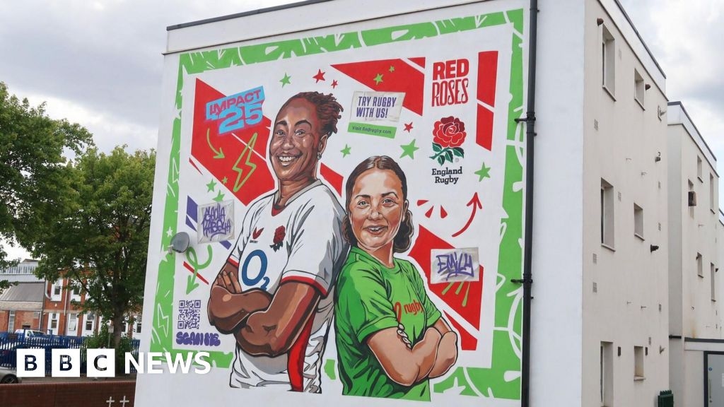Mural in Northampton features England player and nine-year-old