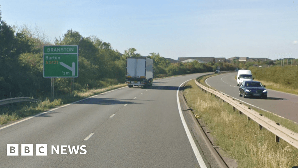 Pedestrian dies in A38 crash involving goods vehicle near Burton