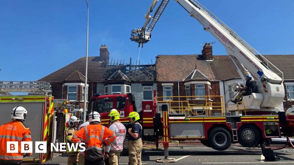 Firefighters tackle house blaze in Cleethorpes