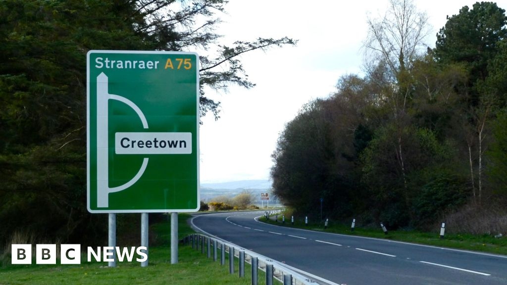 Two in hospital after early morning A75 crash near Creetown