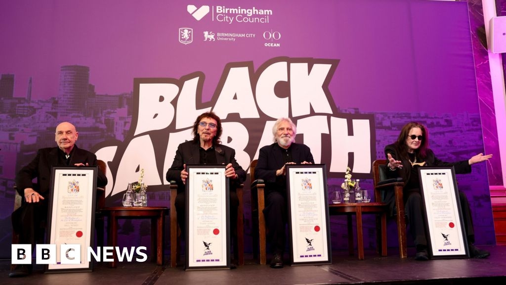 Black Sabbath given the freedom of Birmingham before Villa Park's farewell gig