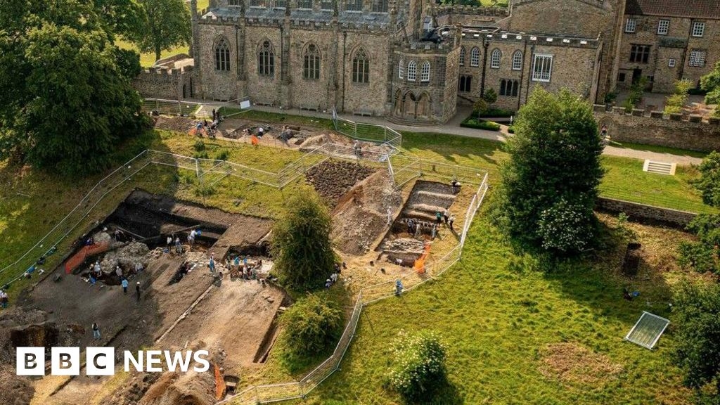 Surprise wall find as years of Auckland Castle excavations end