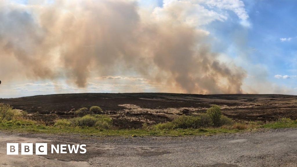 Clogher: Firefighters at scene of large gorse fire