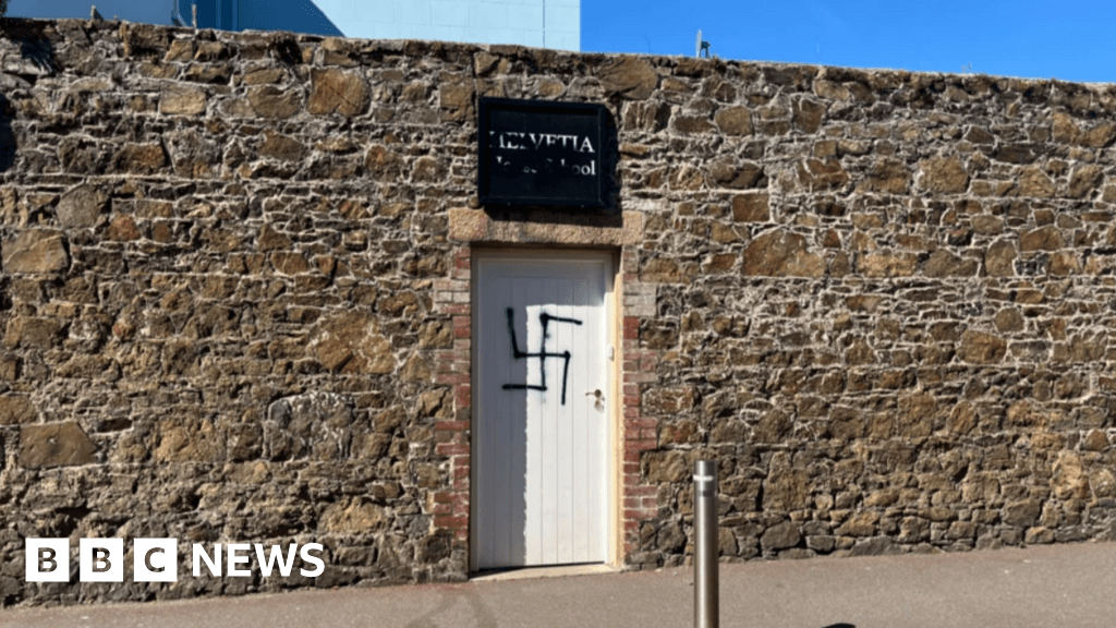 Two arrested over St Helier primary school swastika graffiti