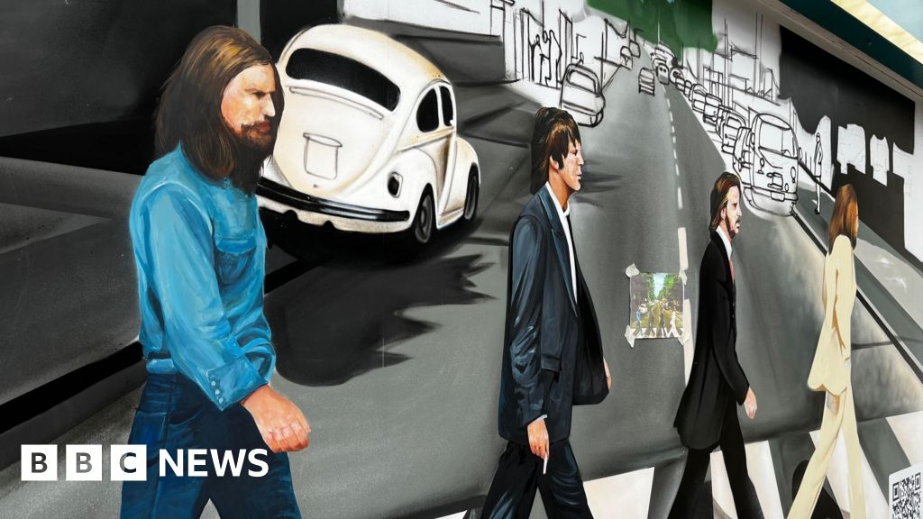 Beatles mural honours Peterborough's entertainment history