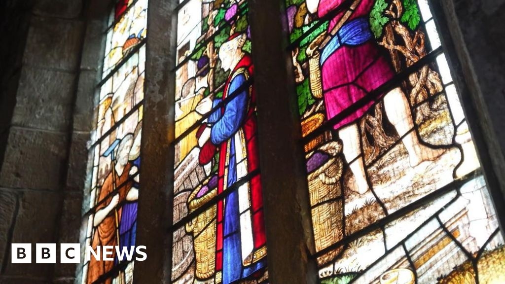 Medieval stained glass returns to Dronfield Parish Church after restoration