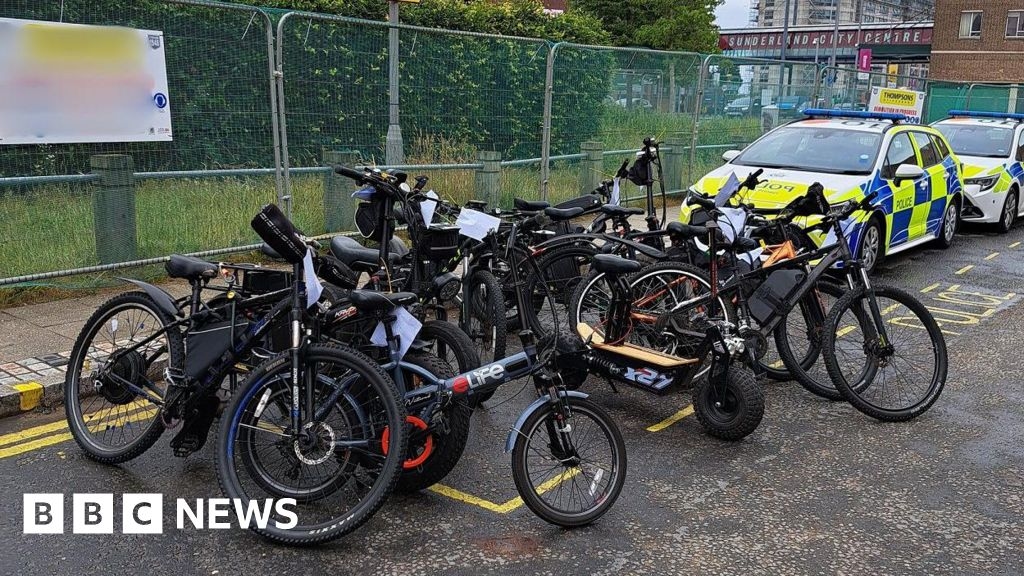 Sunderland crackdown sees e-bikes and motorised scooter seized