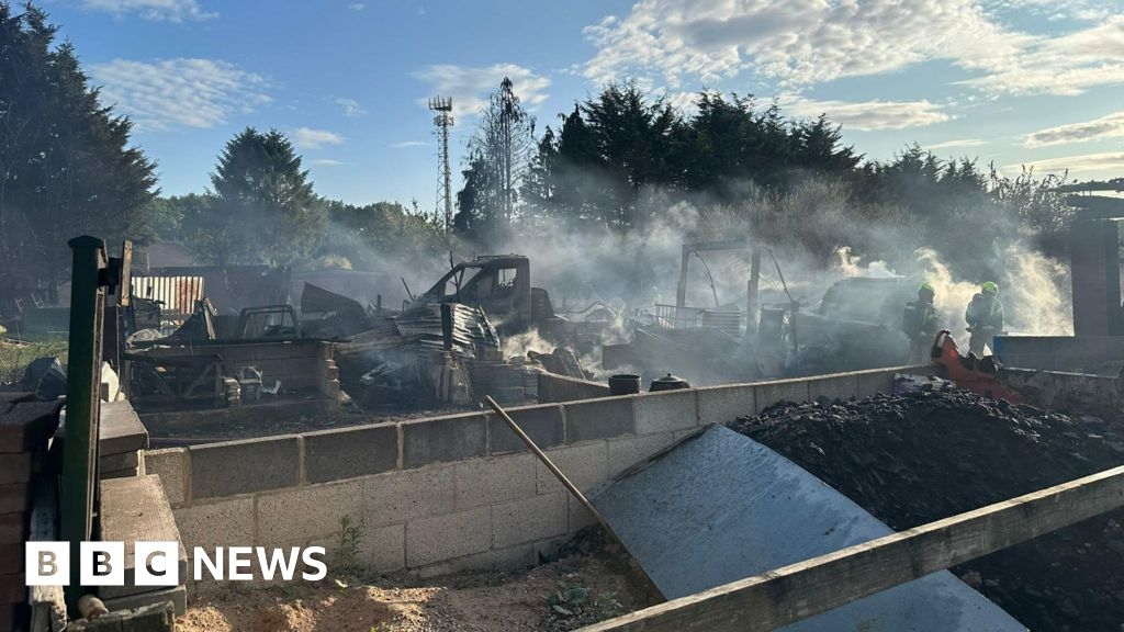 Crews tackle lorry fire on new build estate in Worksop