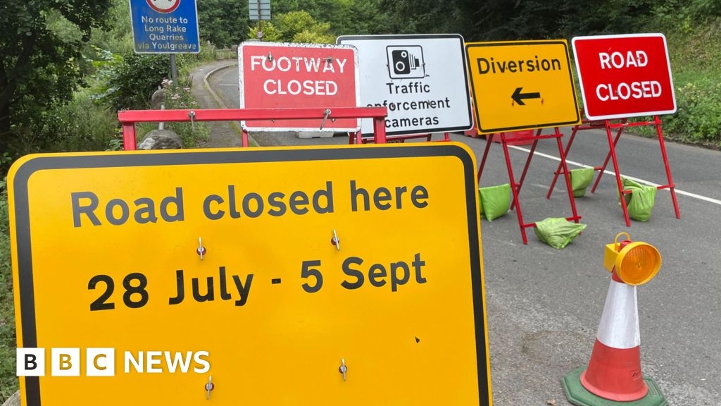 Youlgreave 'cut off' by 'bizarrely timed' road closure