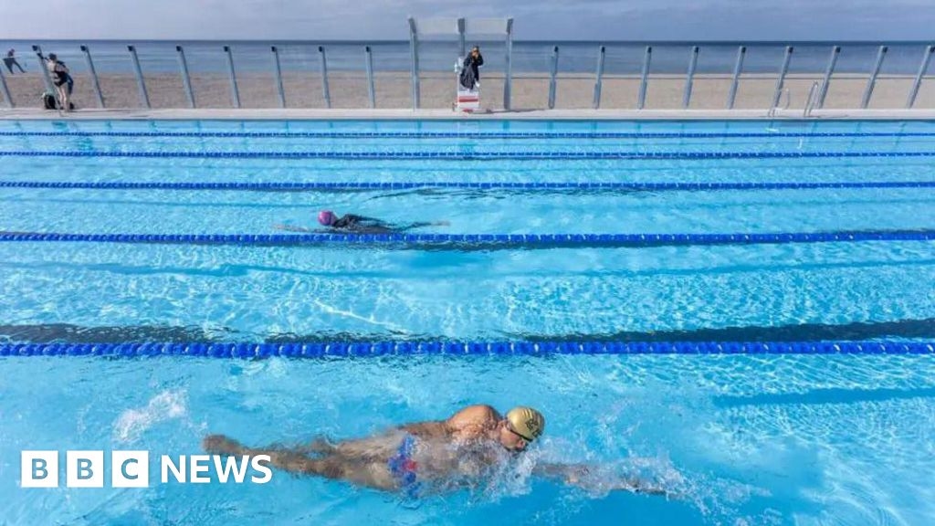 Brighton university holds swim sessions for adults with sight loss