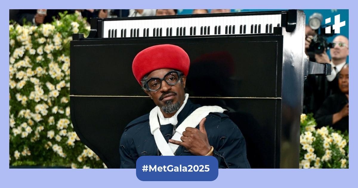 Met 2025: Andre 3000 wears an entire piano on his back and holds a garbage bag in hand; fans think it is 'iconic'
