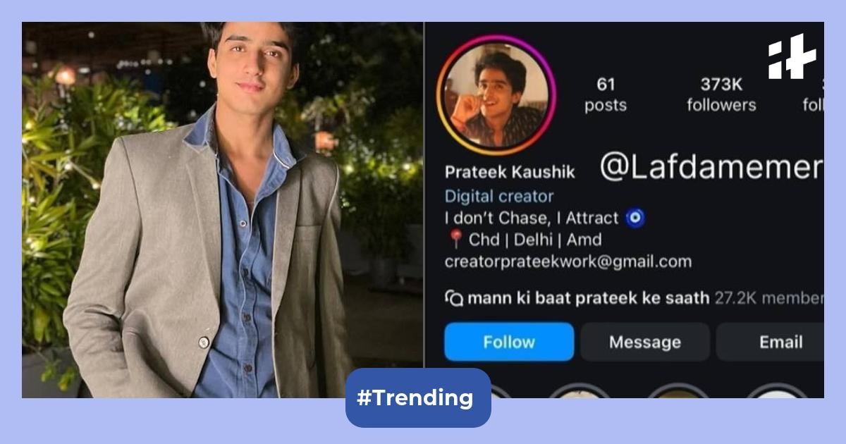 Prateek Kaushik aka Patrick Posts Here faces fury after 'inappropriate' chat with teen goes viral; Lafda Memer takes a dig at influencer
